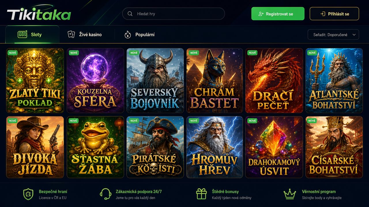 Ukázka online kasina Tikitaka